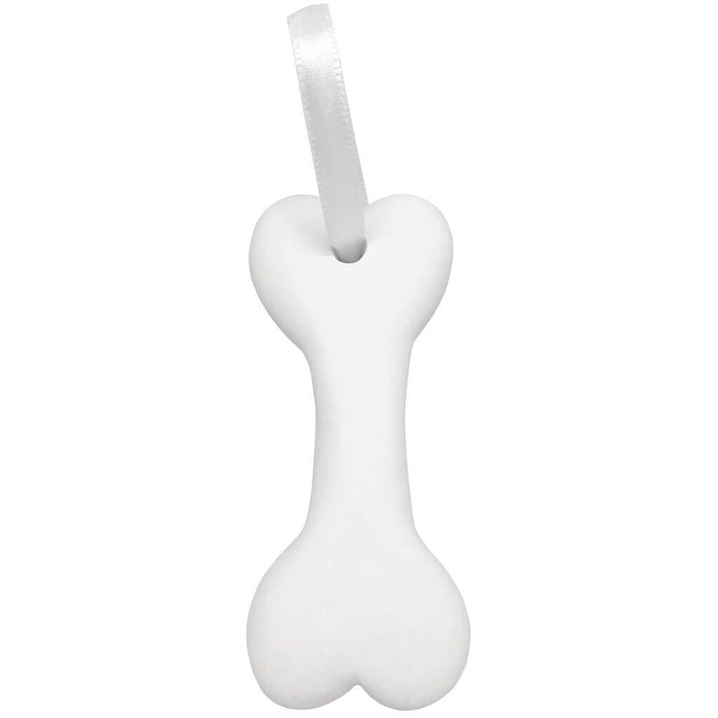 Plaster Ornament Bone 2 x 3.75in