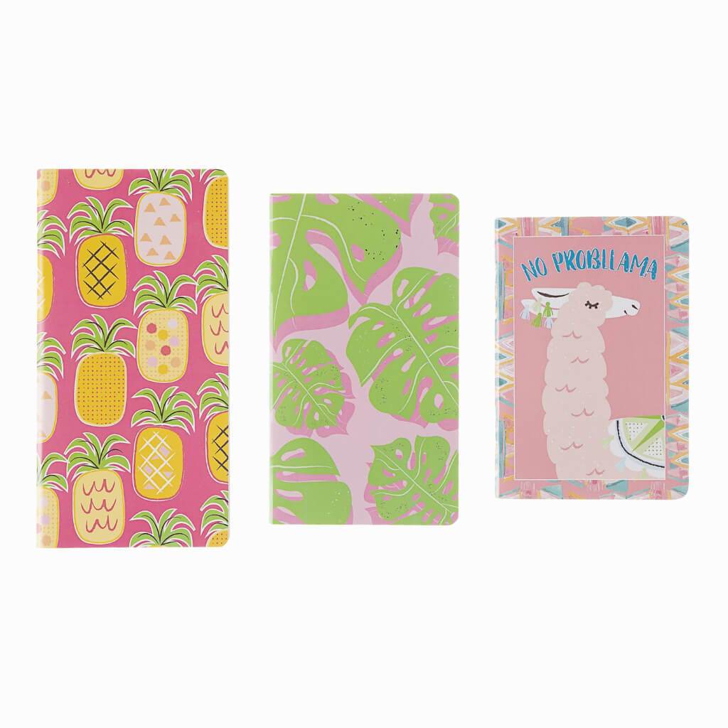 Softcover Notebook: Llama, 3 Pieces