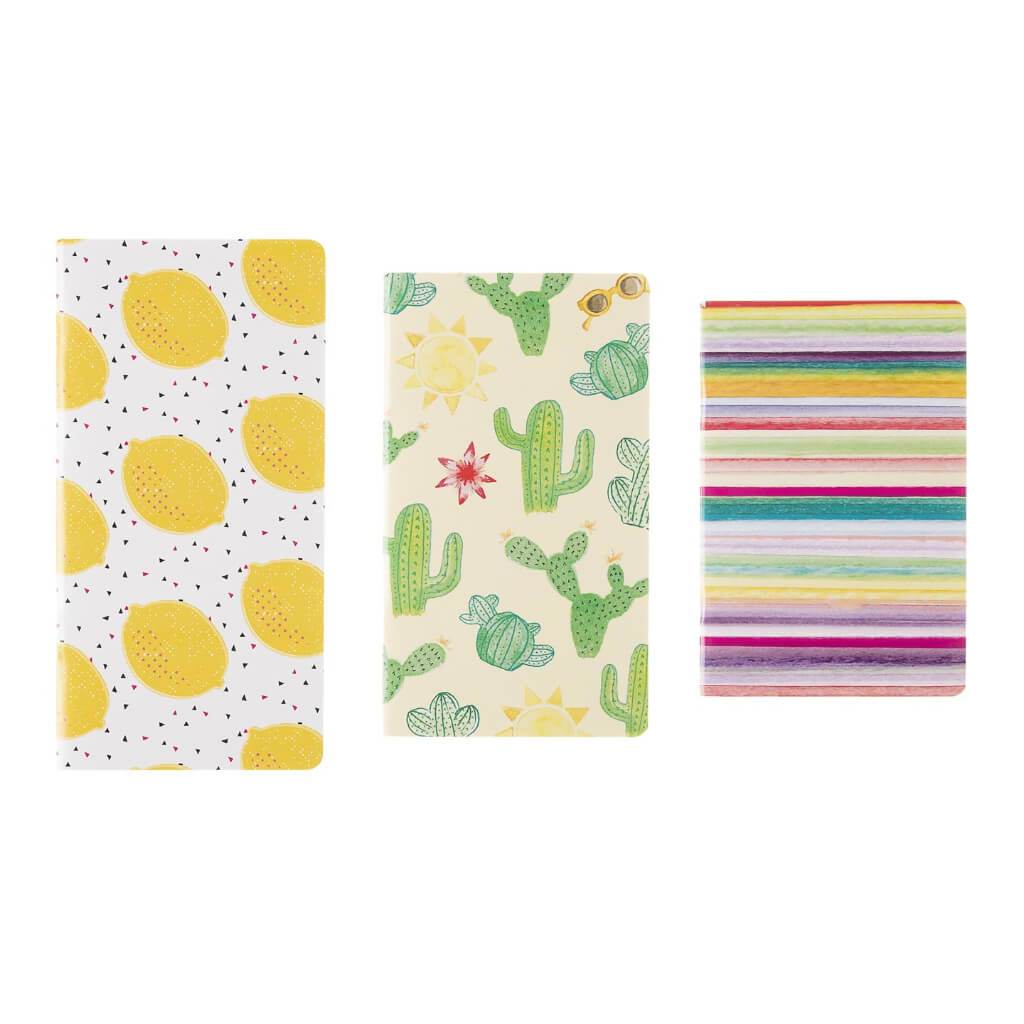 Softcover Notebook: Stripes, 3 Pieces