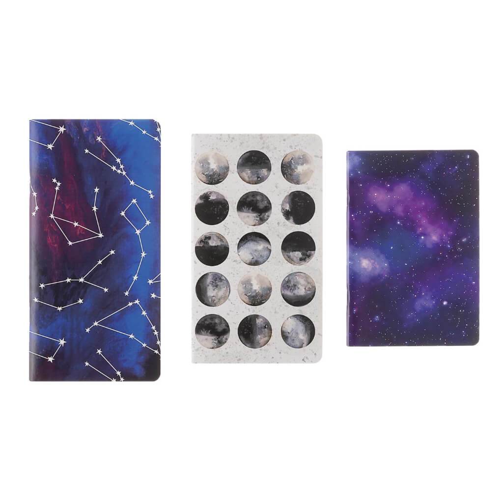 Softcover Notebook: Galaxy, 3 Pieces