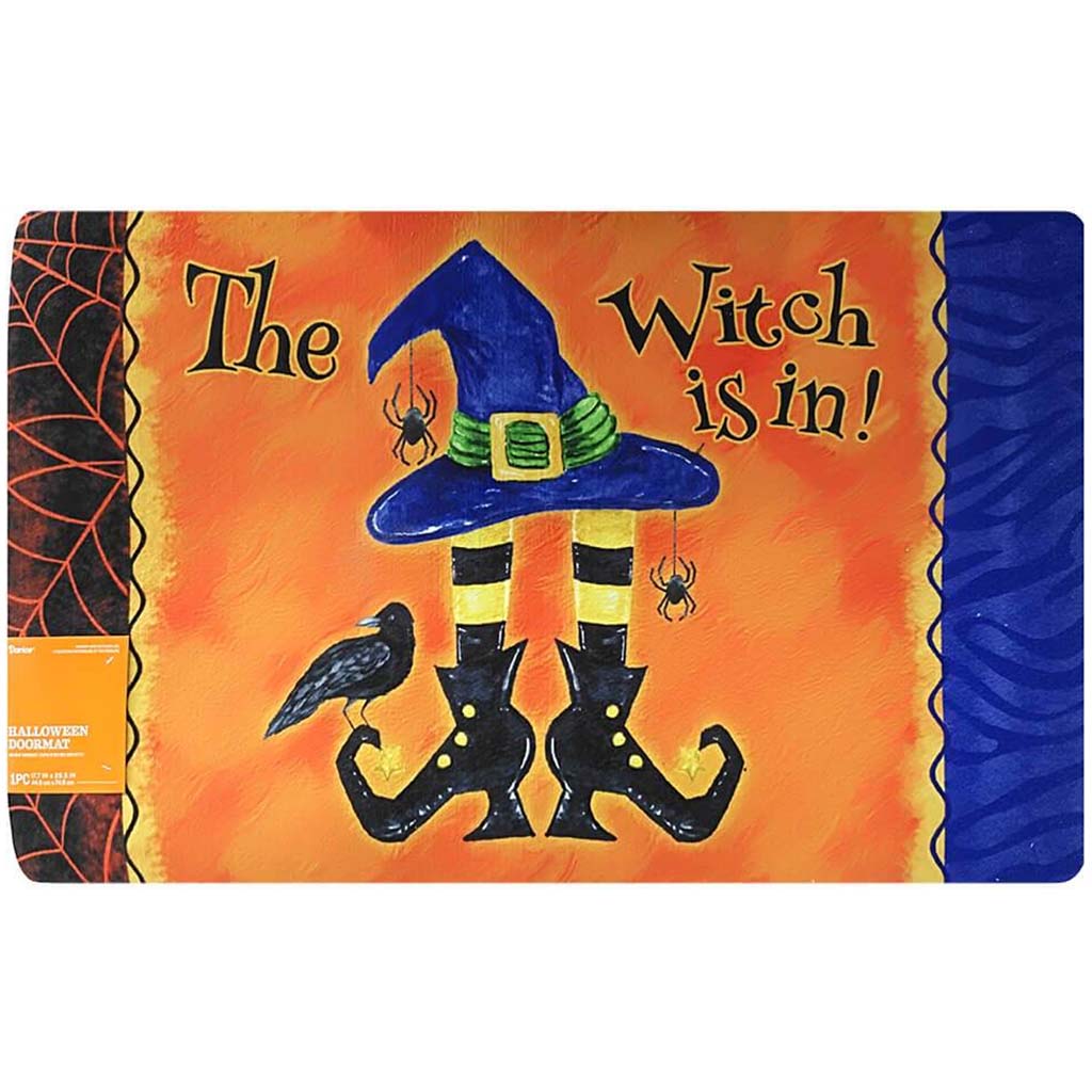 Witch Leg Doormat: 17.7 x 29.5 Inches