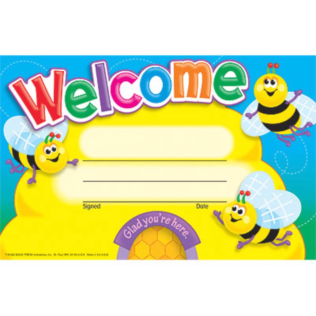 Welcome Bees Recognition Awards 