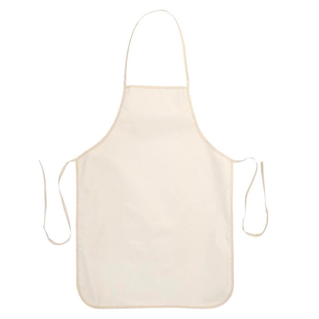 Unfinished Canvas Adult Apron 19.7 x 27.3 Inches