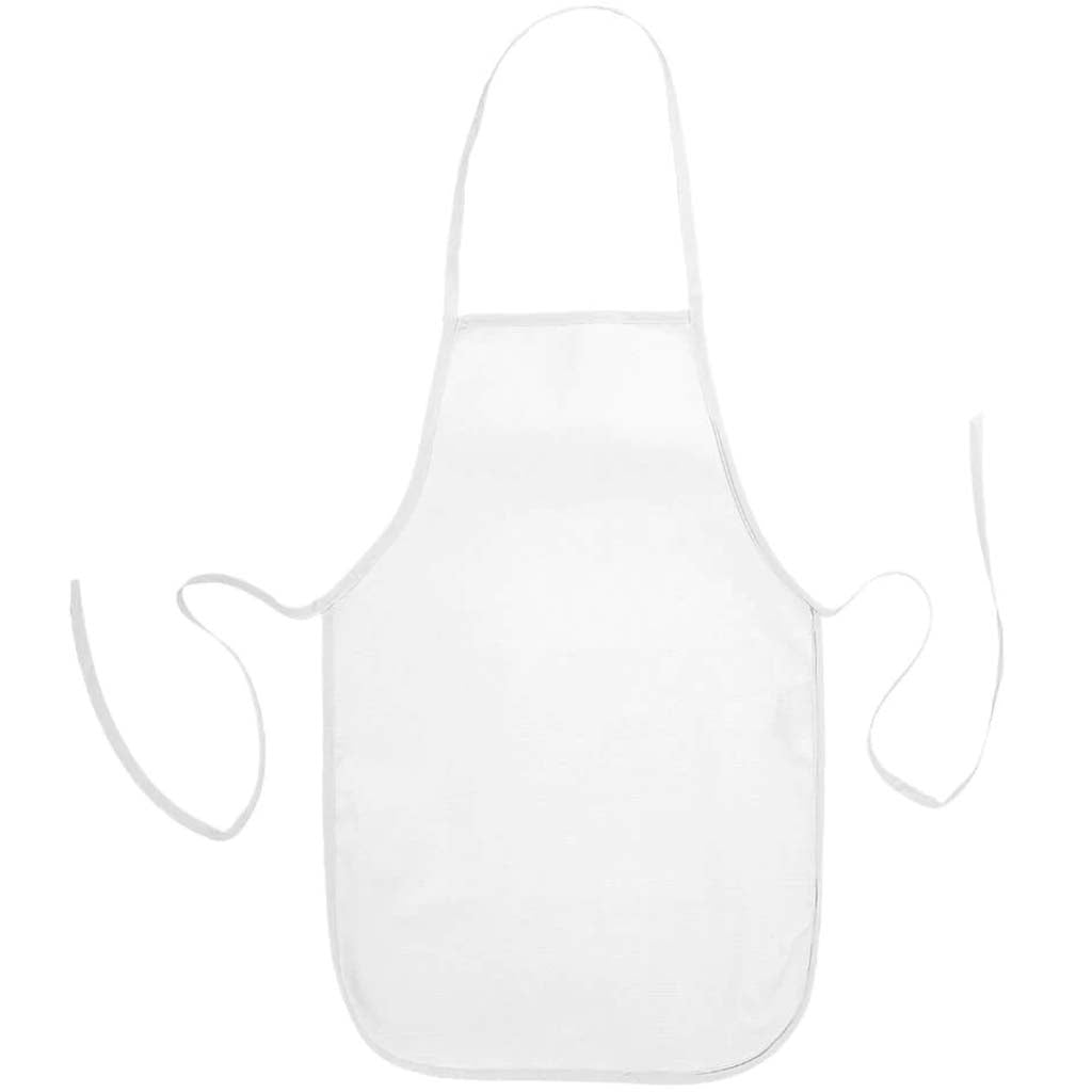 Kids Canvas Apron: White, 19 x 12.5 Inches, 5 Pieces