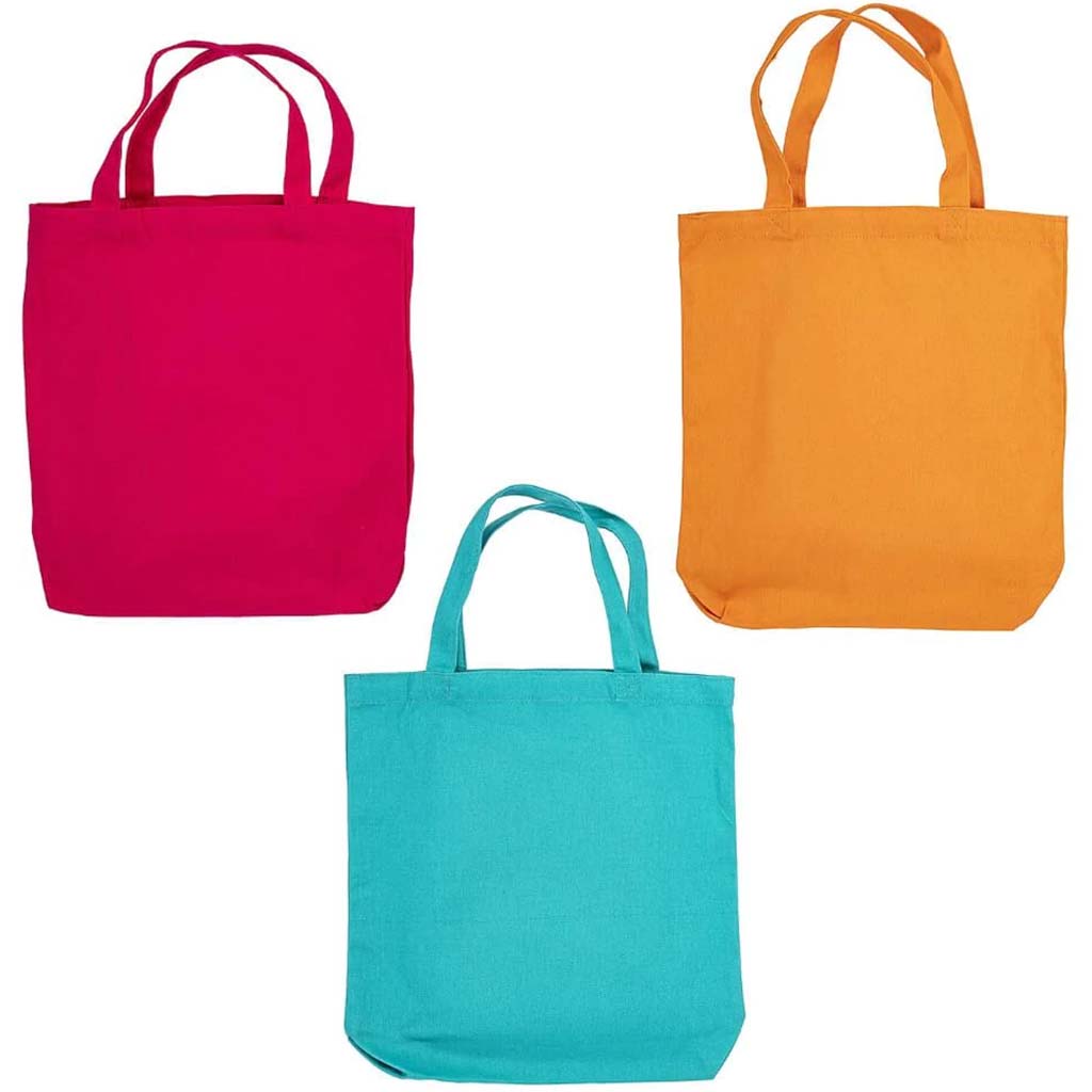 Unfinished Canvas Tote: 3 Pack