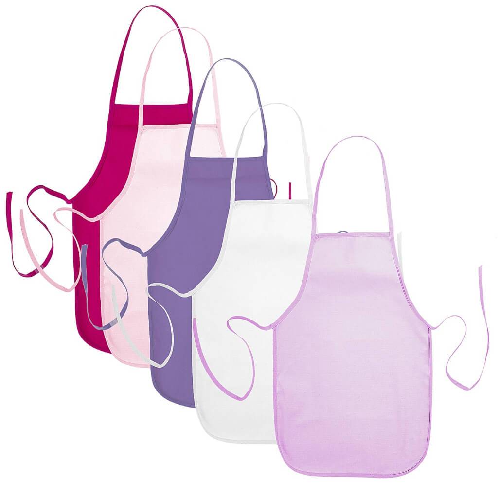 Unfinished Canvas Child Apron: 5 Pack