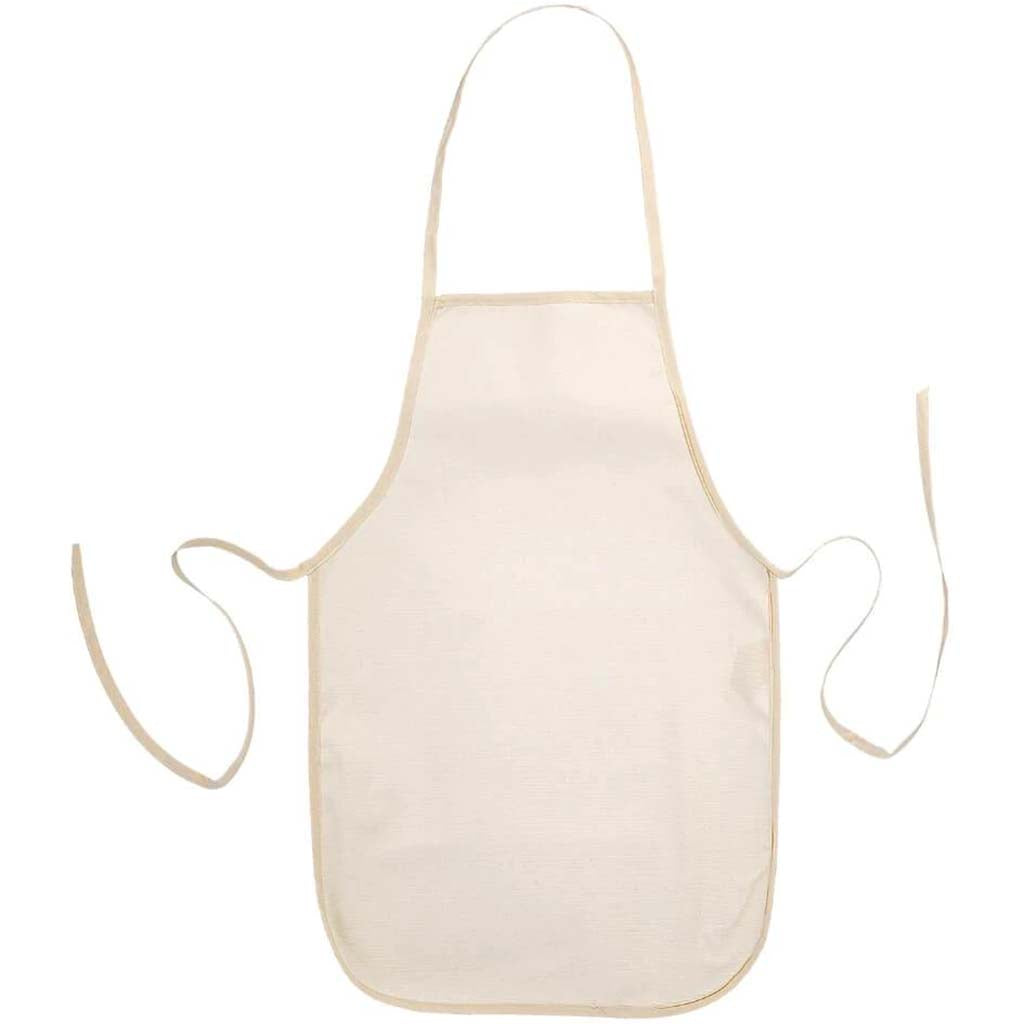 Unfinished Canvas Child Apron: 5 Pack, Natural