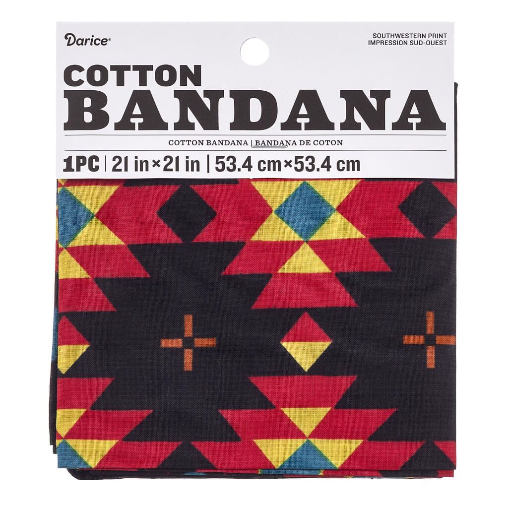 Southwestern Print Bandana: 21 Inches