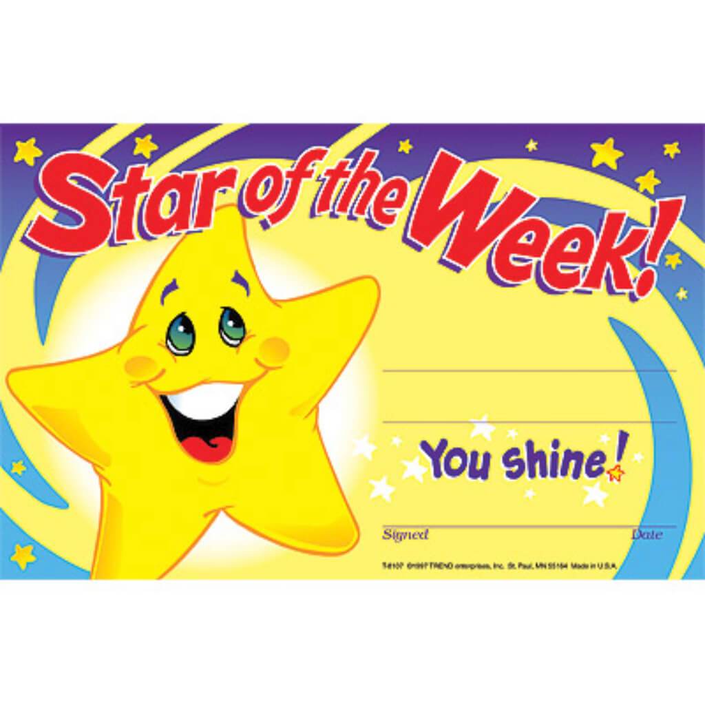 Star Of The Week Recognition Awards 