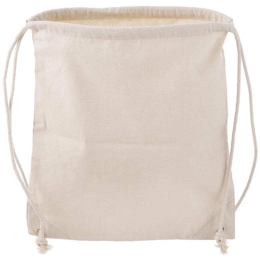 Canvas Drawstring Backpack: 16 x 18 Inches