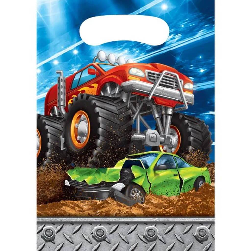 Monster Truck Rally Loot Bag 8ct