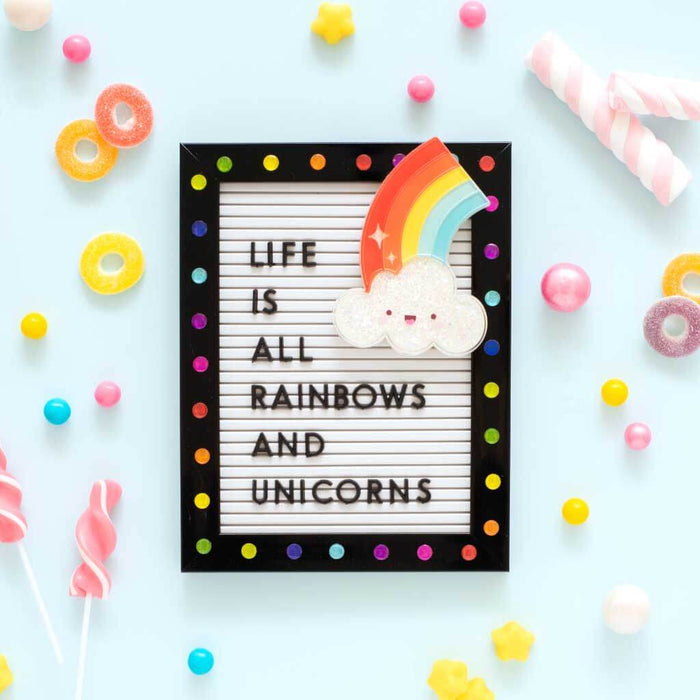 Sticko Rainbow Floaty Sticker Dimensional Craft Embellishment