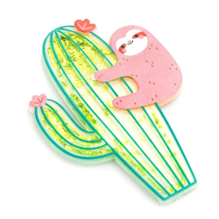 Sticko Sloth Cactus Floarty Sticker