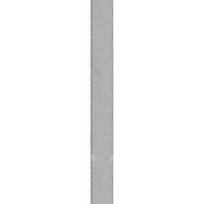 Single Face Satin 3/8in x 18ft Pewter