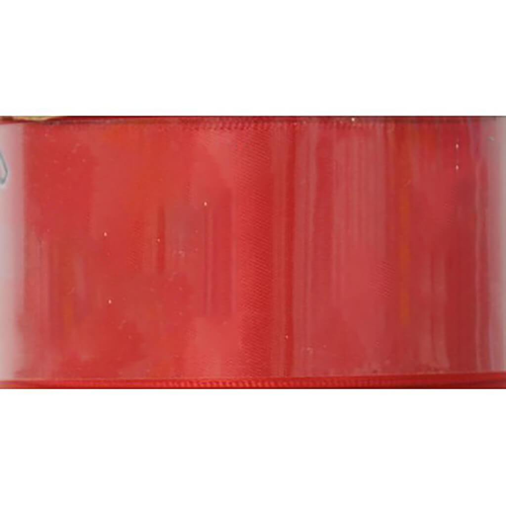 Double Face Satin 1.5in x 12ft Red