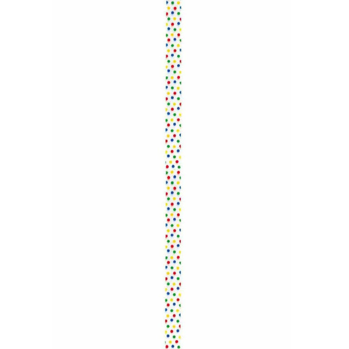 Sweetheart Polka Dot Print Ribbon 3/8in x 12ft Multi