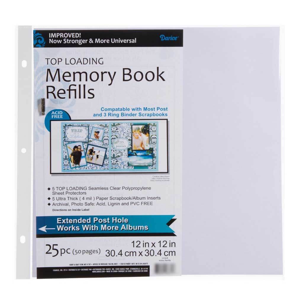 Page Protector Refills 25pcs 12in x 12in