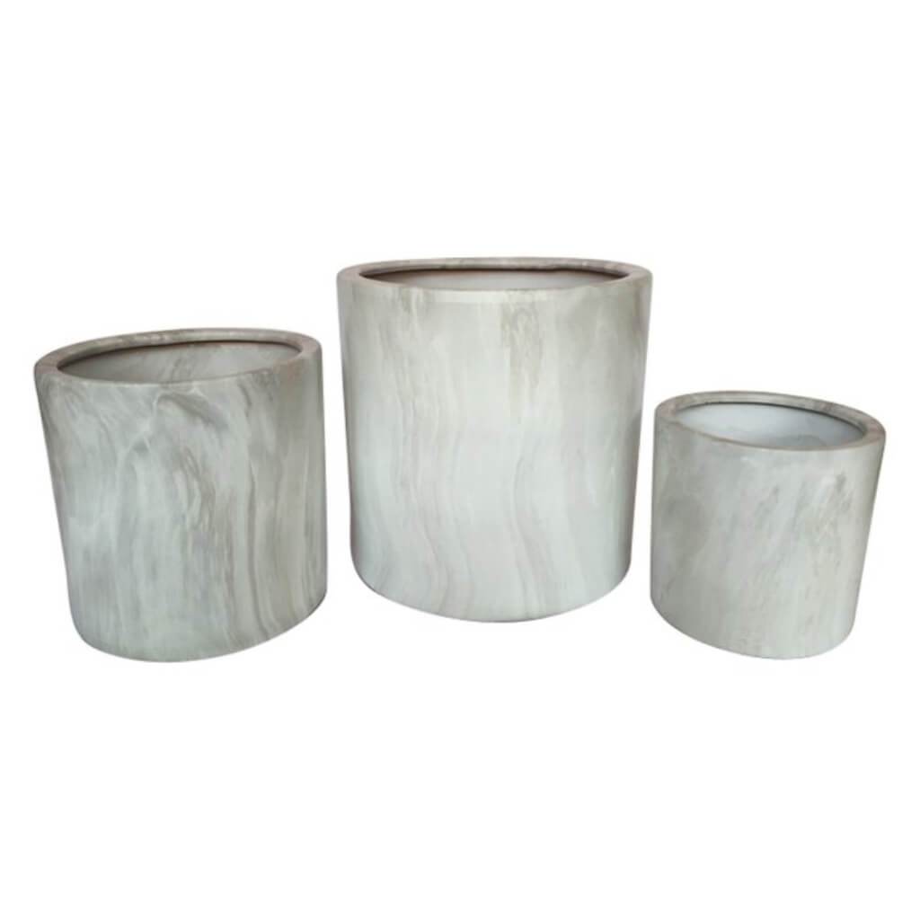 Ceramic Planter Set of 3, 9 in, 12 in, 18 in