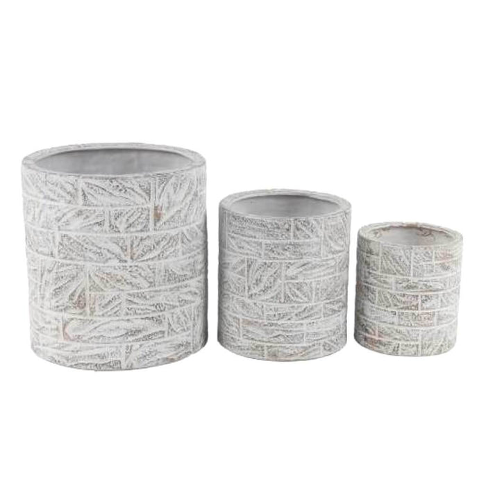 Ceramic Planter Set of 3, 9 in, 12 in, 18 in