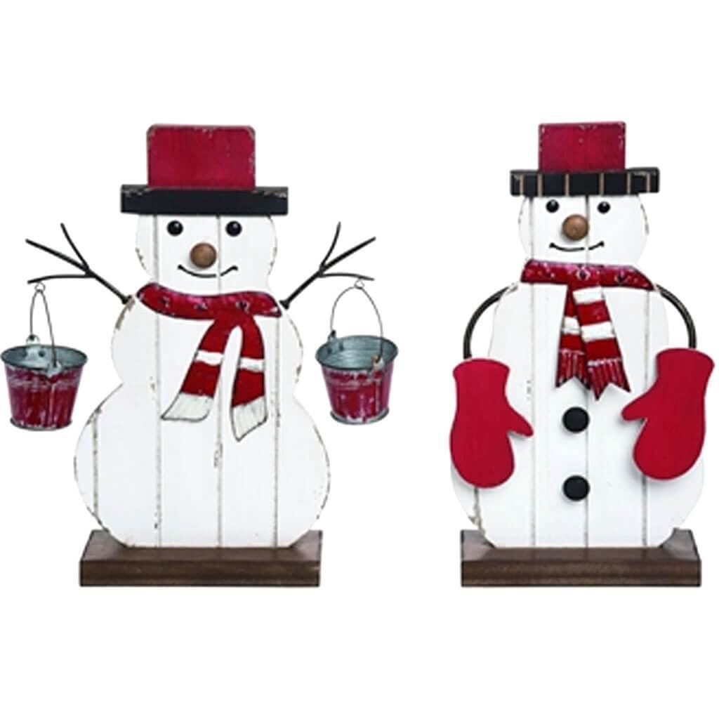 Mdf Panel Snowman DECOR Asst