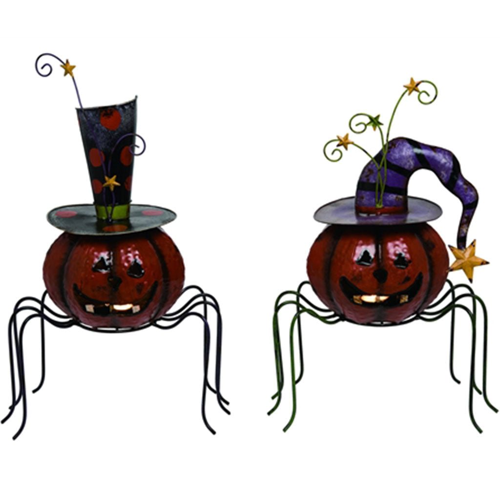 Metal Spider Pumpkin