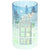 Crackle Glass Light Up Winter House Vase