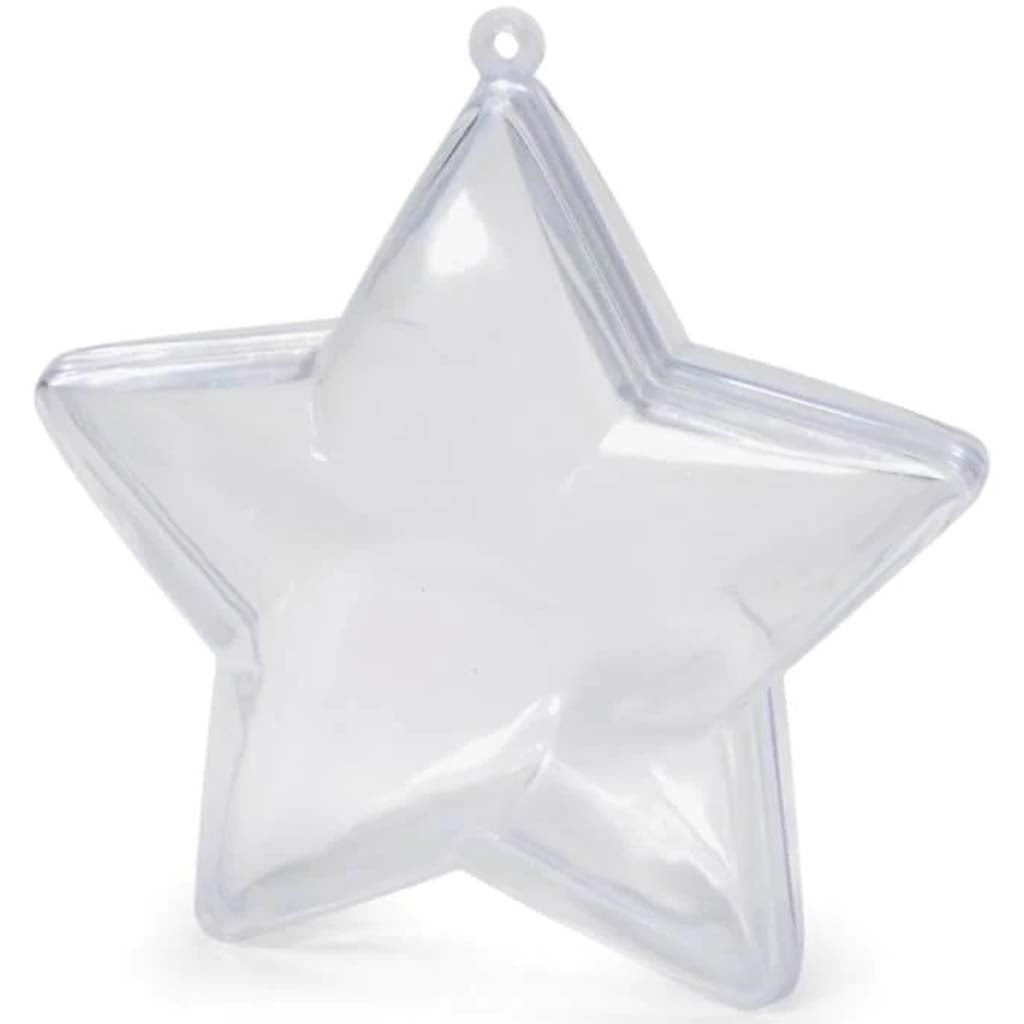 Plastic Ornament Star 90mm