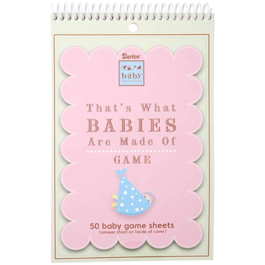 Baby Shower Game Pad That&#39;s What Babies Are Made Of