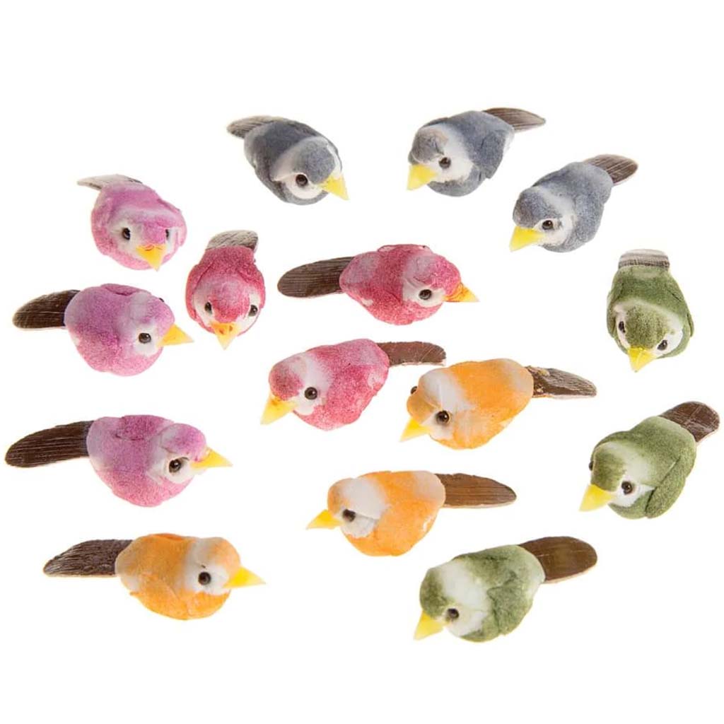 Mushroom Birds 6 Assorted Colors