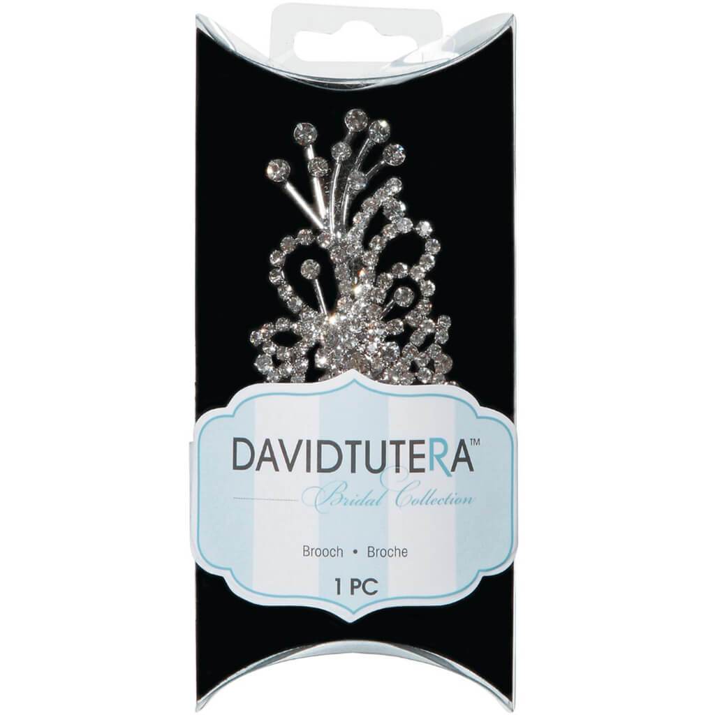 David Tutera Bridal Collection Rhinestone Brooch