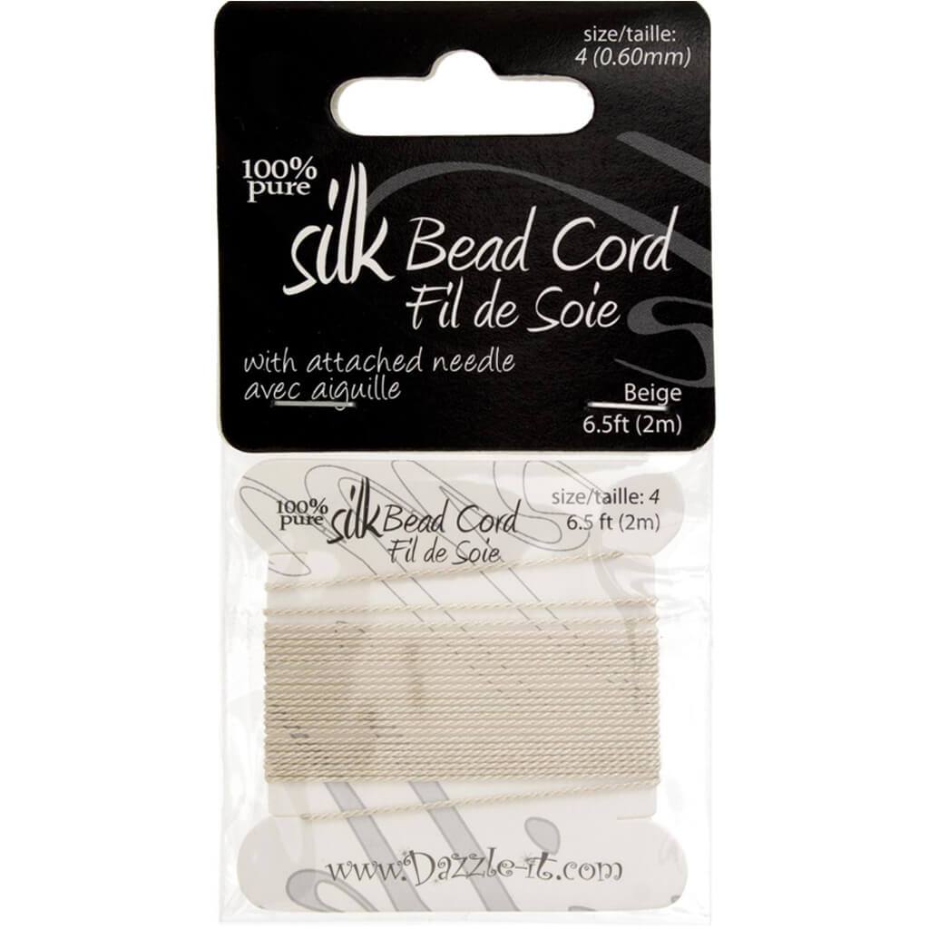 Silk Bead Cord With Needle