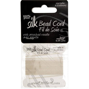 Silk Bead Cord With Needle