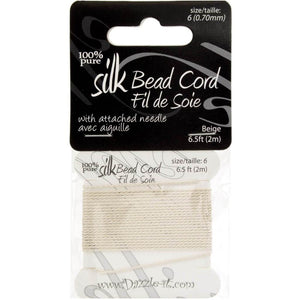 Silk Bead Cord With Needle