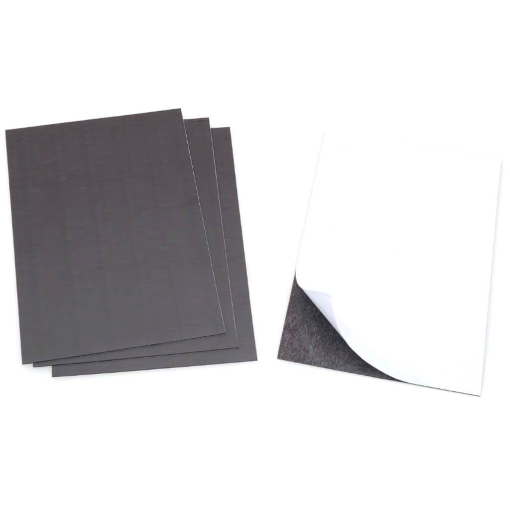 Sticky Back Magnet Sheet Black 4 x 6in 3pcs