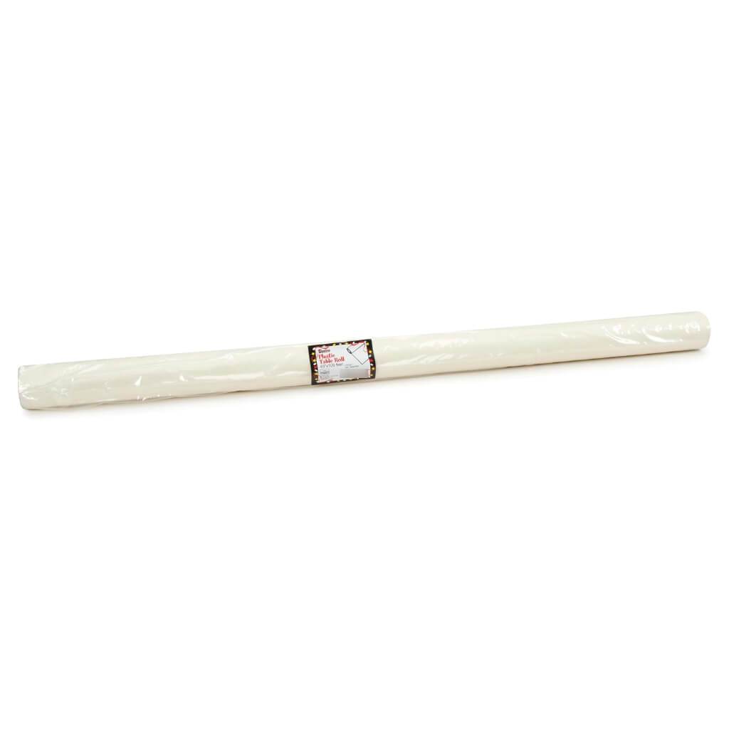 Plastic Table Cover Roll Ivory 40in x 100ft