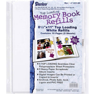 Memory Book Refill Pages 5pcs