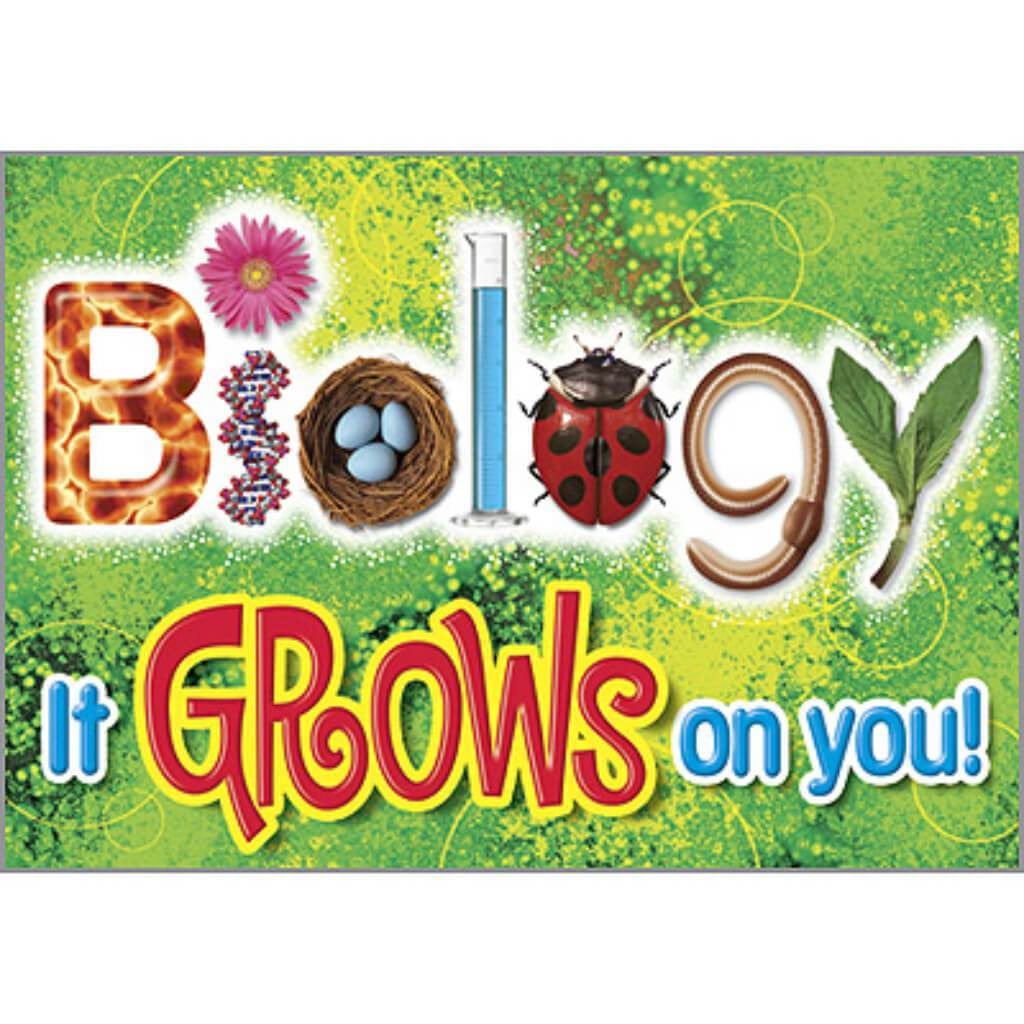 Biology It Grows On You Argus Large Poster 