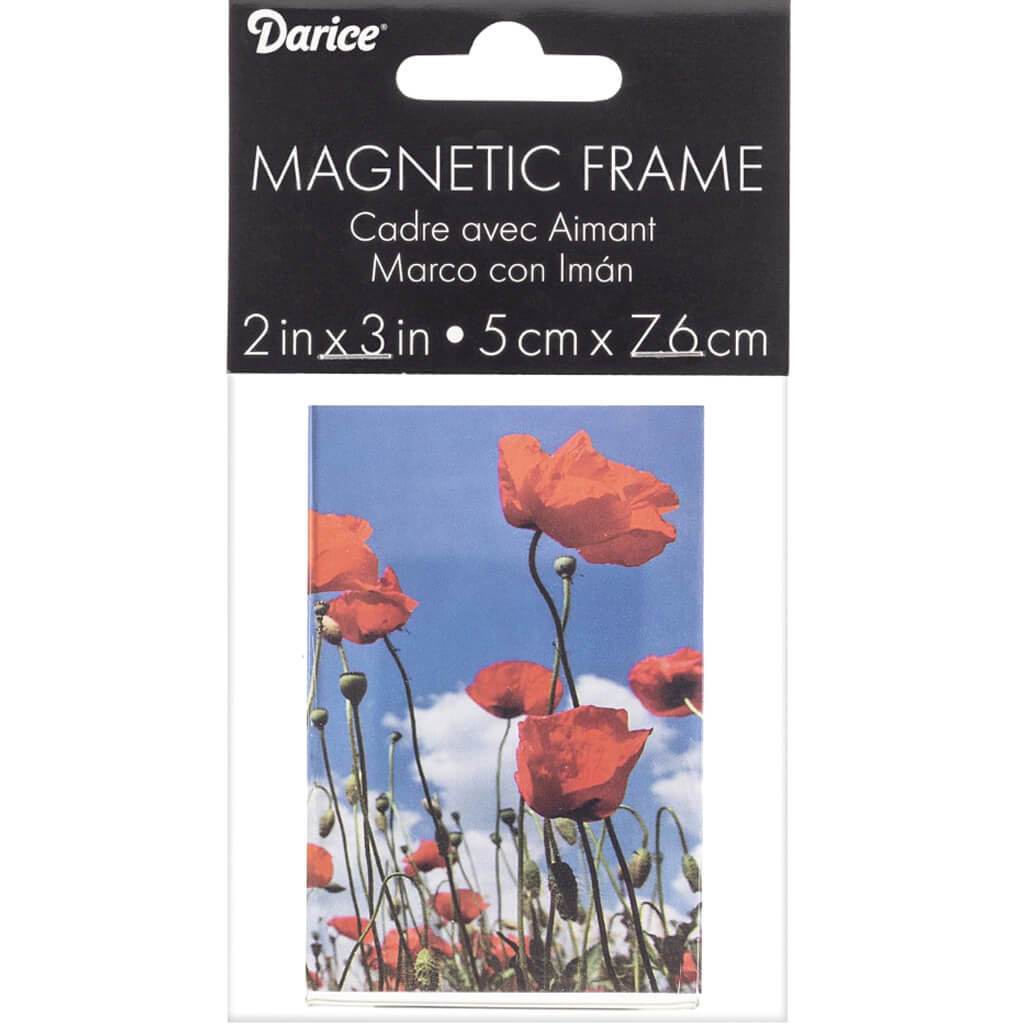 Acrylic Magnet Frame - Clear - 2 x 3 inches