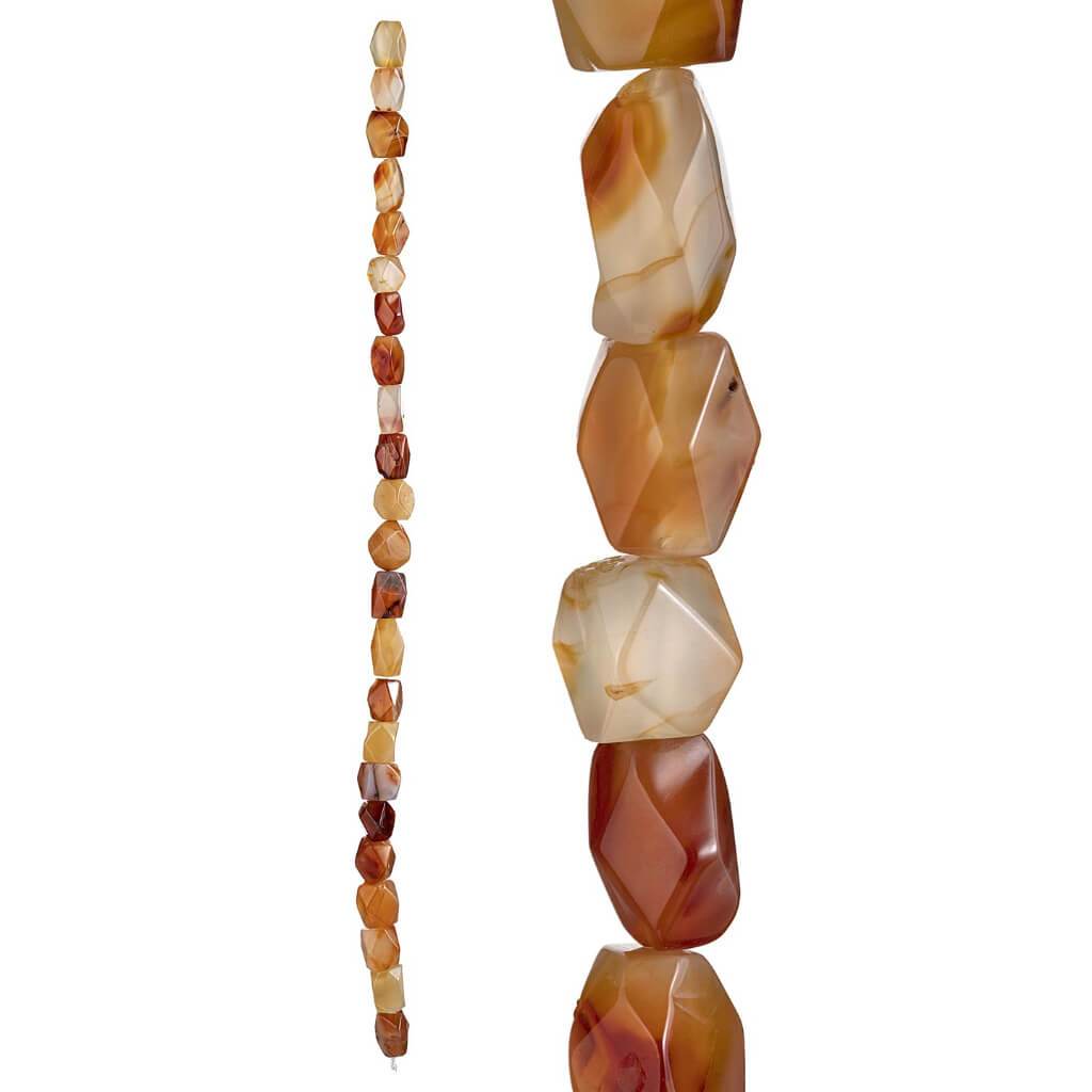 Carnelian Bead Strand: 15 Inches