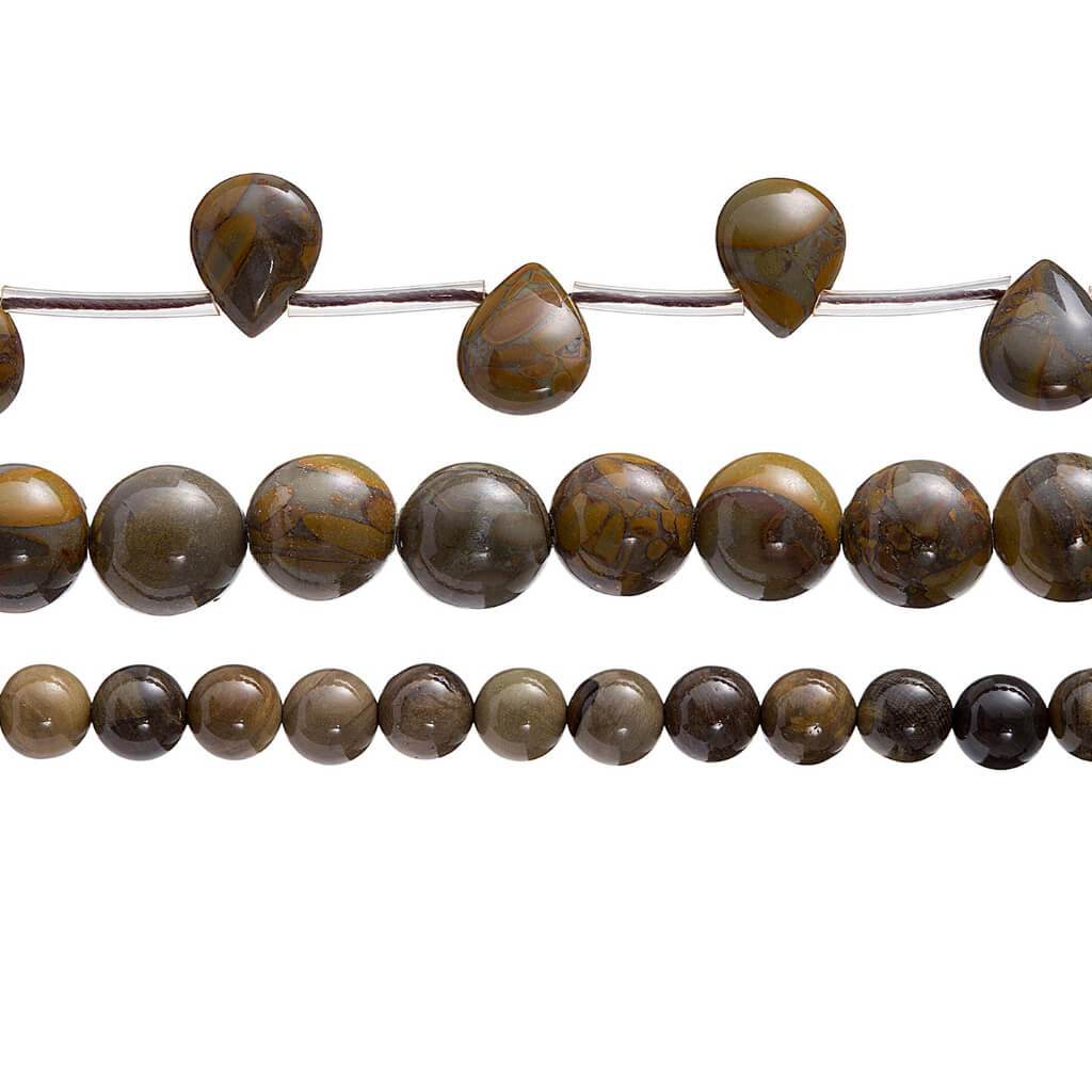 Australian Imperial Jasper Bead Strand: 16 Inches, Assorted Styles