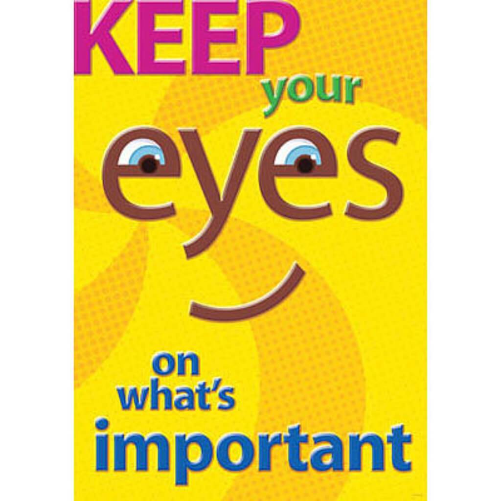 Keep Your Eyes On What&#39;S… Poster 