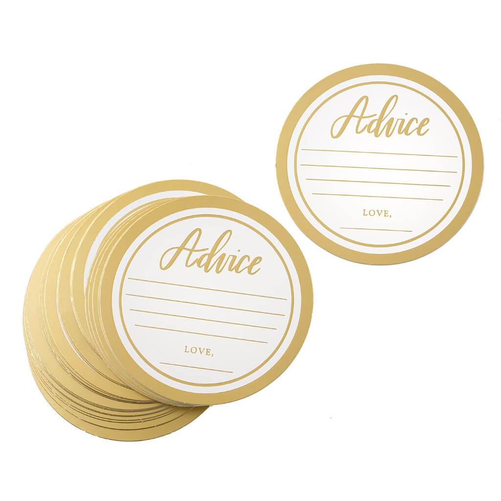 David Tutera Advice Coasters: 4 Inches, 25 Pieces