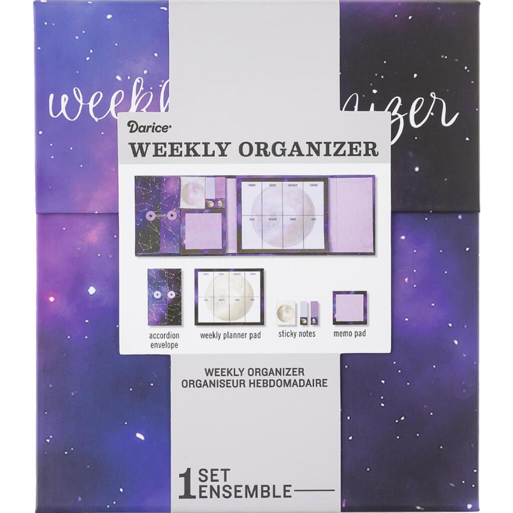 Weekly Organizer: Galaxy, 6 Pieces