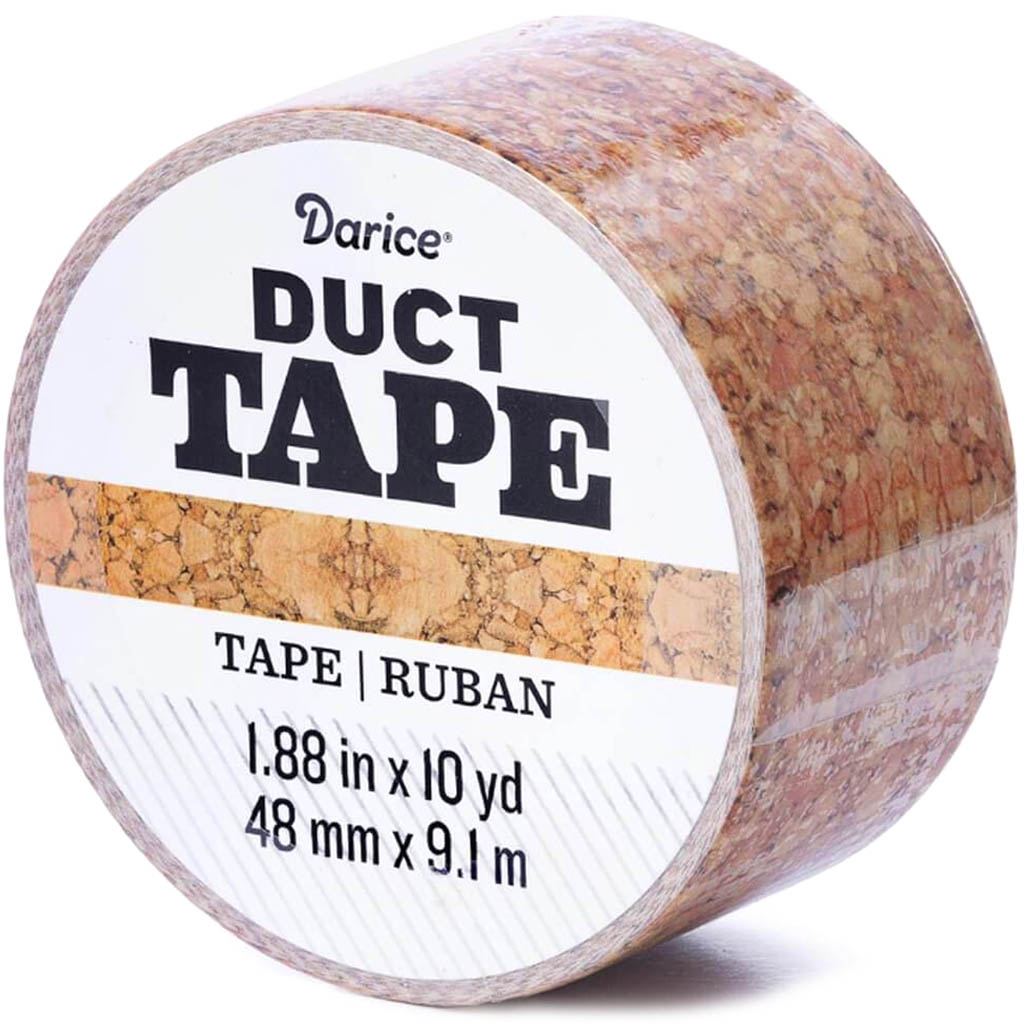 Decorative Duct Tape: Cork, 1.88 Inches x 10 Yards