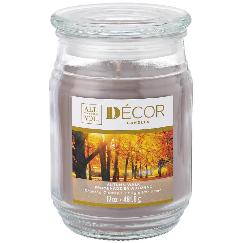 Decor Candle Jar Autumn Walk, 17oz