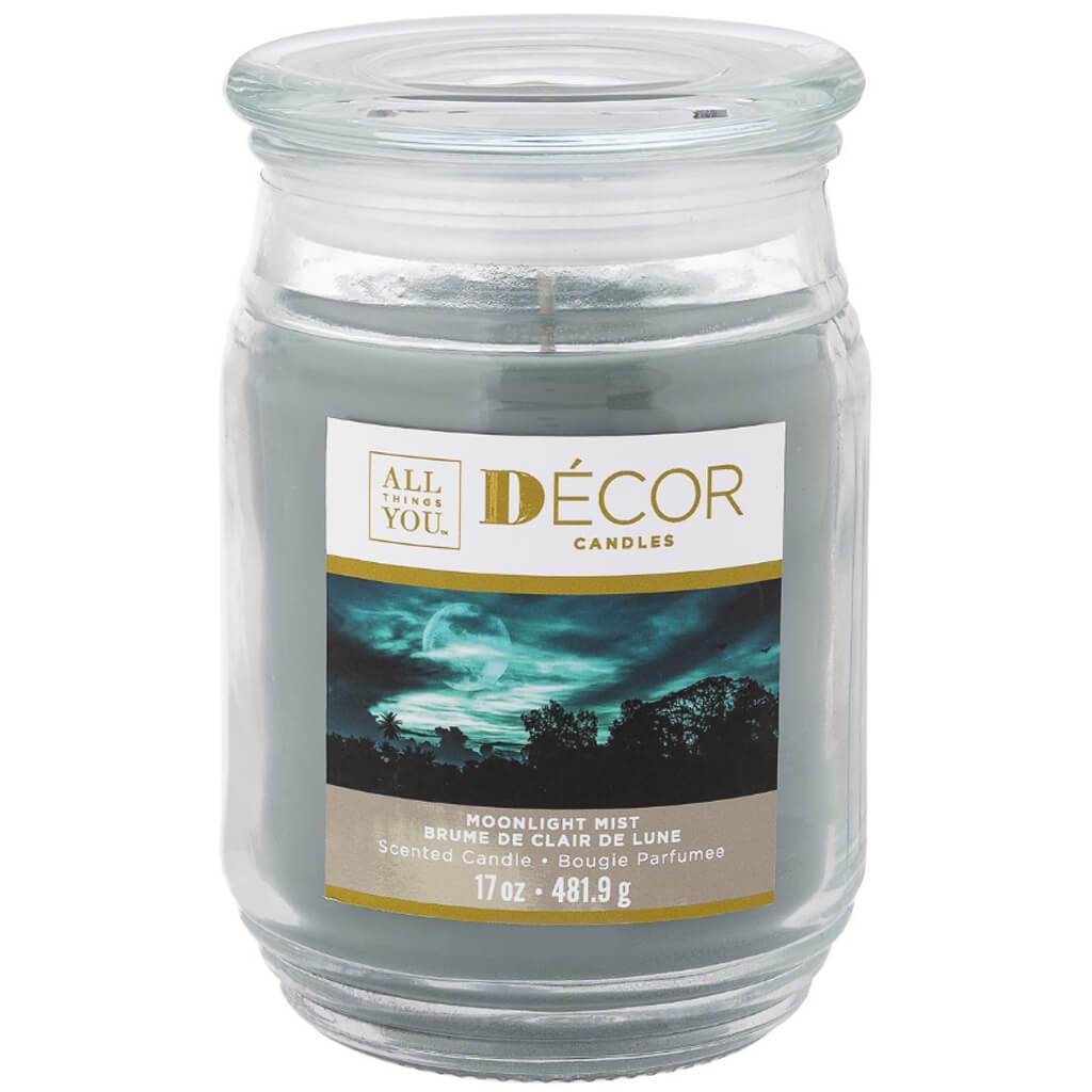 Decor Candle Jar Moolight Mist, 17oz