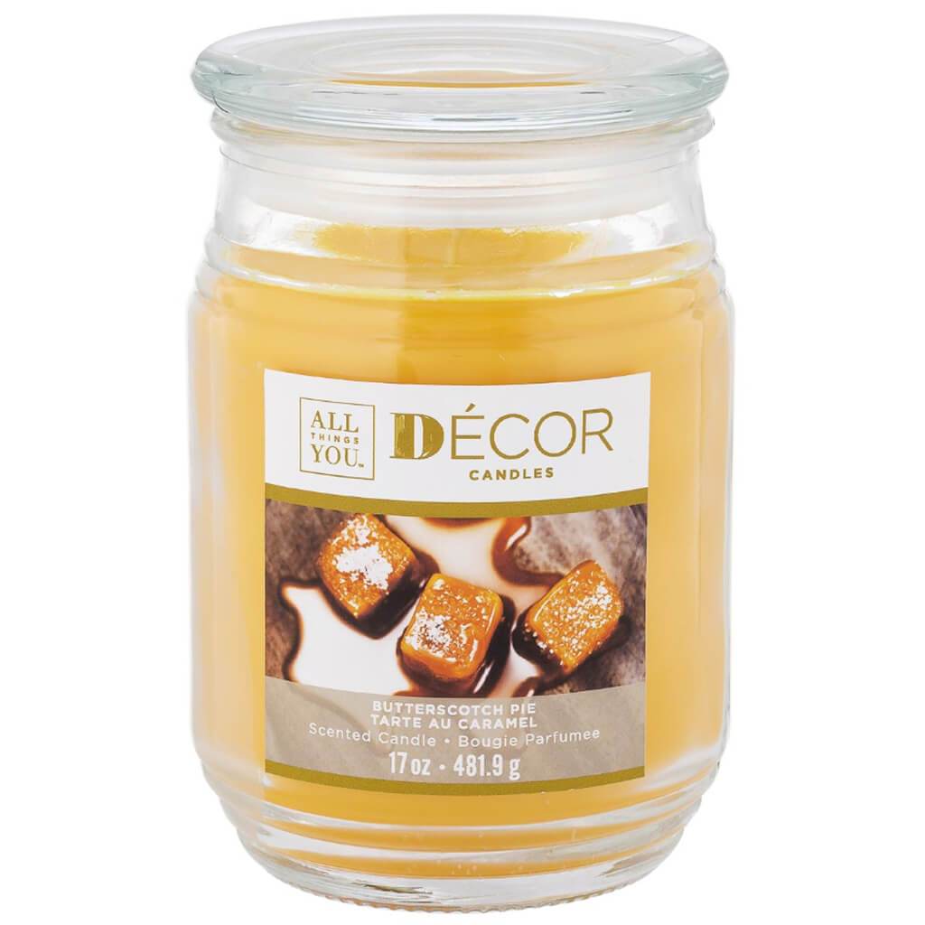 Decor Candle Jar Butterscotch Pie, 17oz