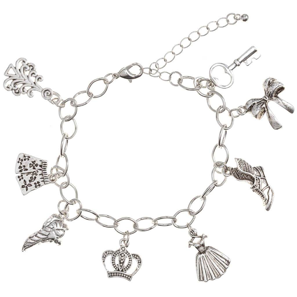 Charm Bracelet: Sneaker, Silver, 7 Inches