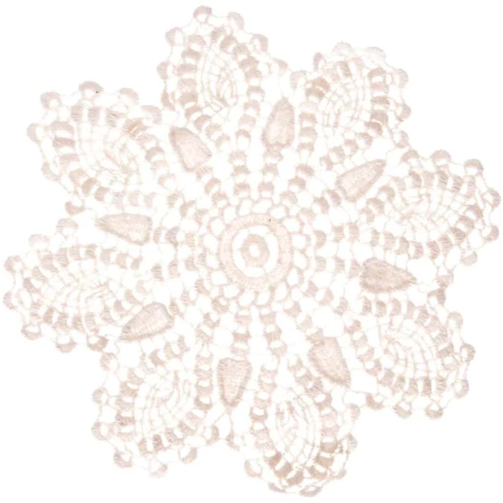 Doilies Ecru Pineapple 6in