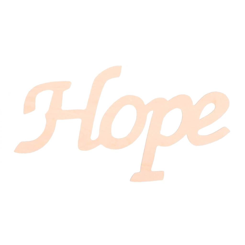 Hope Wood Script 5.75 x 2.5in